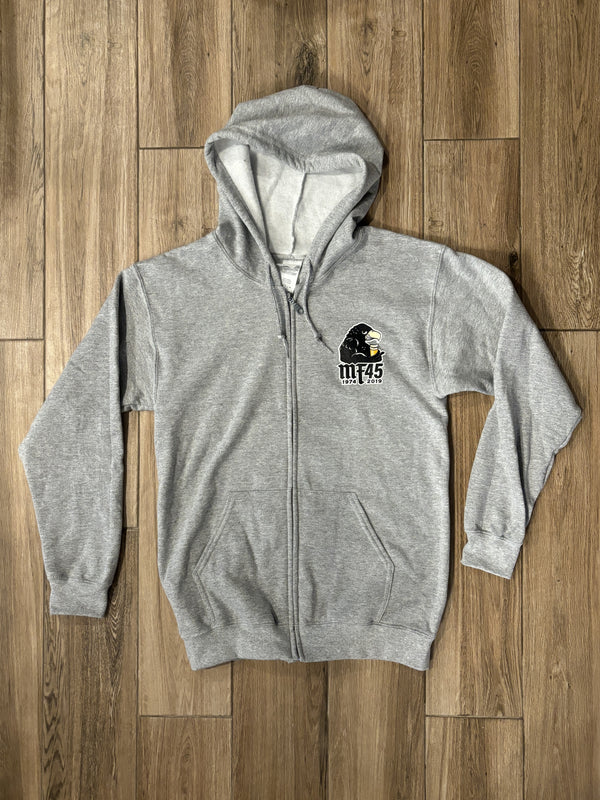 Vintage 45th Anniversary Zip-Up Hoodie