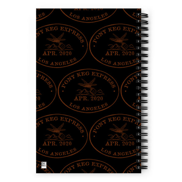 Quarantine Bird Spiral Black Notebook