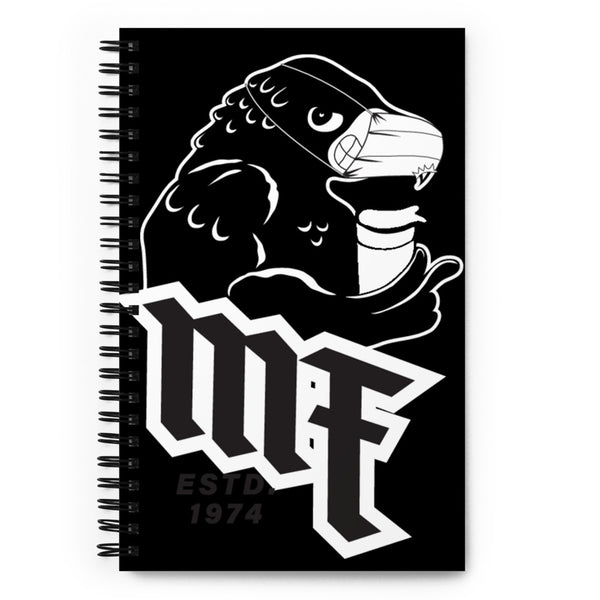 Quarantine Bird Spiral Black Notebook