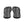 MF Text In Brick Pattern - White On Black Flip-Flops