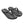 MF Text In Brick Pattern - White On Black Flip-Flops
