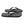 MF Text In Brick Pattern - White On Black Flip-Flops